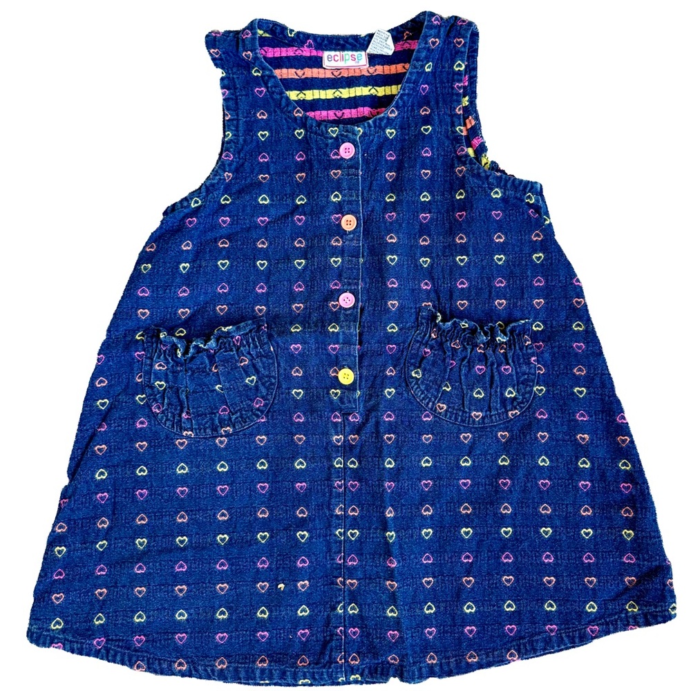 Vintage Denim Heart Dress by Eclipse
